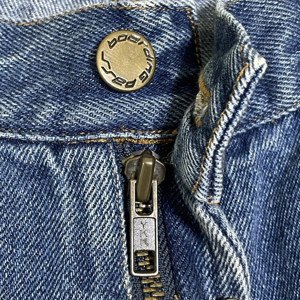 VINTAGE Mens Wide Leg Baggy Jeans 40x30 Blue Denim Skate 90's Y2K WORN-IN Grunge